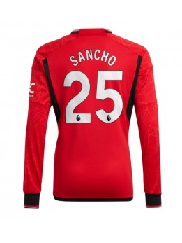 Manchester United Jadon Sancho #25 Replika Hemmakläder 2023-24 Långärmad